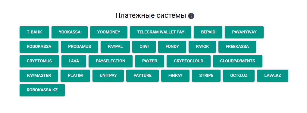 Платежные системы